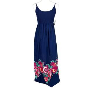 Old Navy Maternity Floral Maxi Dress Size 8 Boho Feminine Romantic Beach Travel